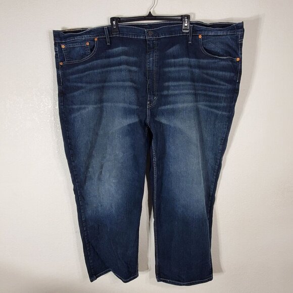 Levis 559 Mens Jeans Dark Wash Stretch Denim W58 L29 actual size - Picture 1 of 13